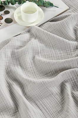 敏感な肌に優しく Xl ムスリンの毛布 グレー ムスリンの毛布